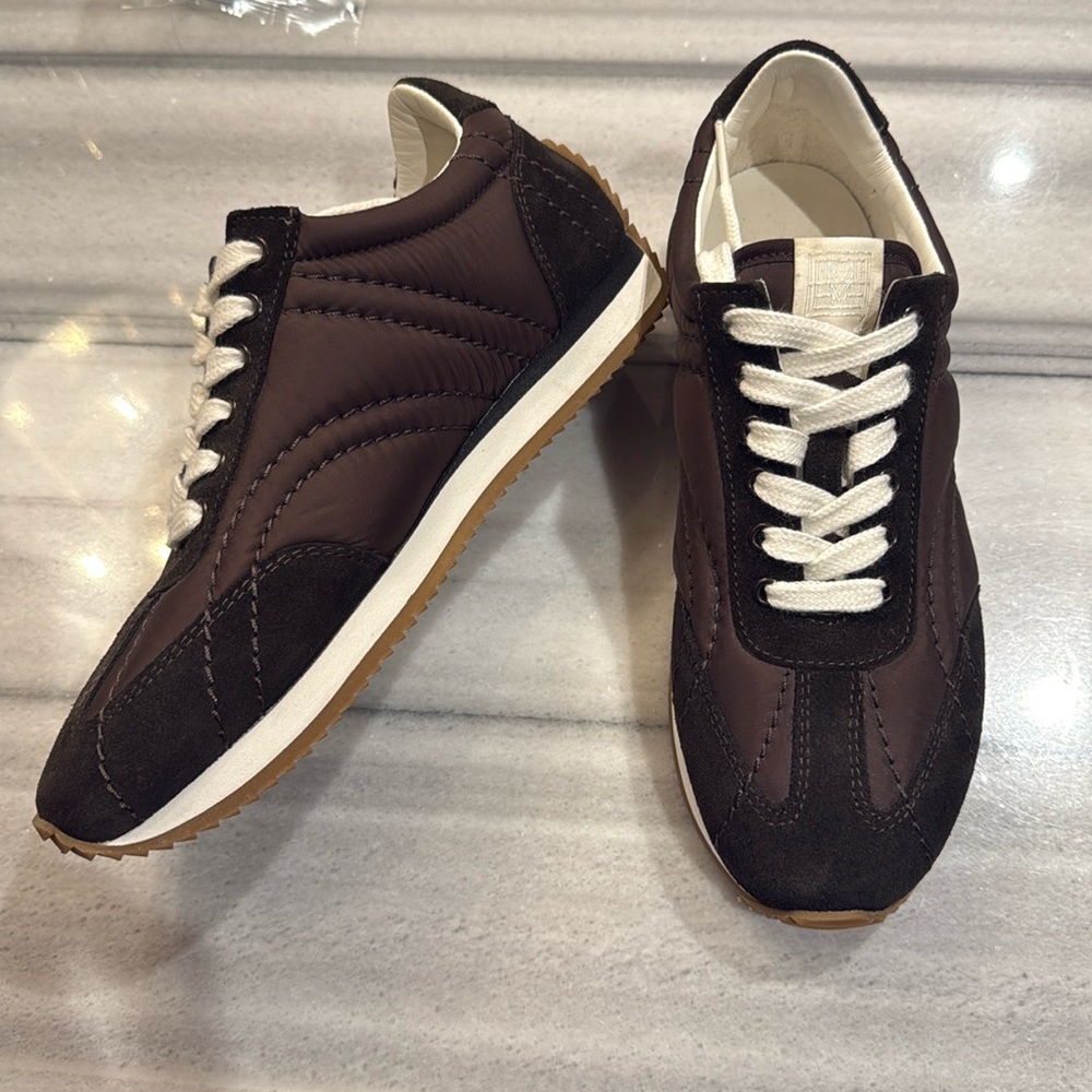 Toteme dark brown nylon trainers - 100 percent authentic